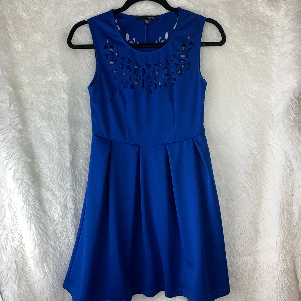 Plastic Island fun blue dress